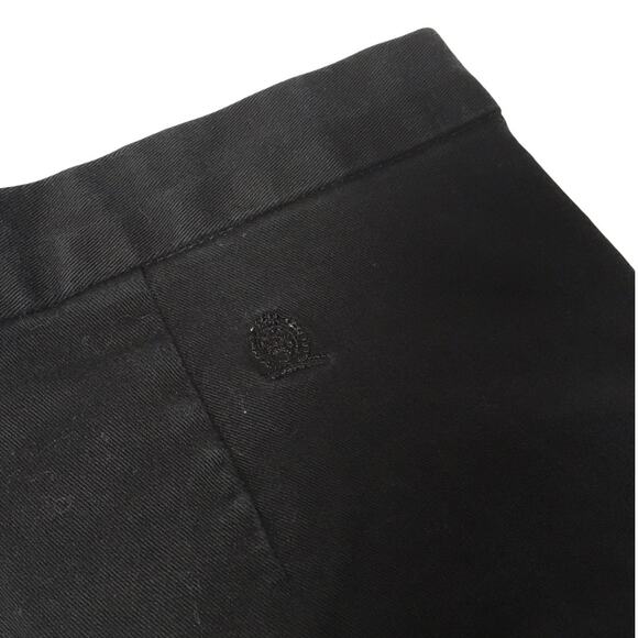 Tommy Hilfiger Pants Black Cotton Blend Cropped Stretch Straight Women's 12 - Picture 9 of 11